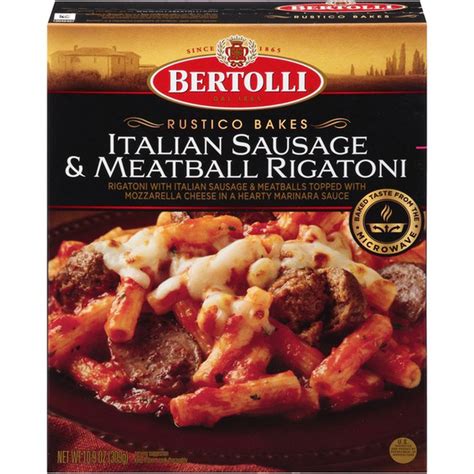 Bertolli Italian Sausage & Rigatoni commercials