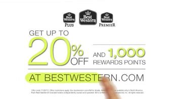 Best Western TV commercial - Up to 20% Off and 1000 Rewards Points