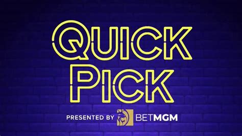 BetMGM Quick Pick TV Spot, 'Pregame Picks'