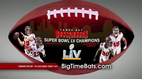 Big Time Bats TV Spot, 'Buccaneers Super Bowl LV Champions Art Football'