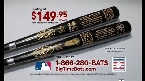 Big Time Bats TV commercial - Jeter & Rivera Hall of Fame Two Bat Set