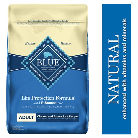 Blue Buffalo Life Protection Formula Chicken and Brown Rice Recipe for Adult Breed logo