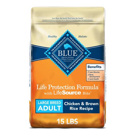 Blue Buffalo Life Protection Formula Chicken and Brown Rice Recipe for Large Breed Adult logo