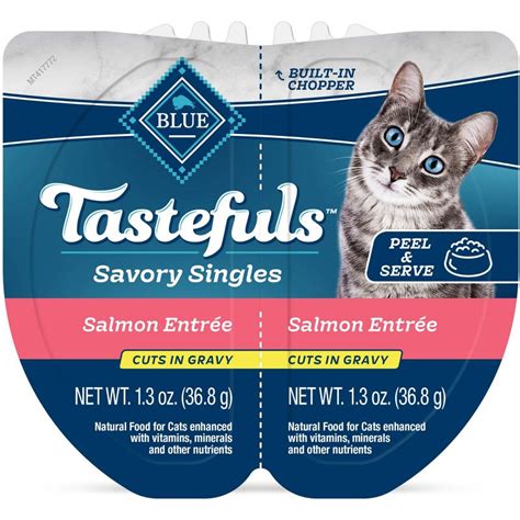 Blue Buffalo Tastefuls Savory Singles Salmon Entree Cuts in Gravy commercials