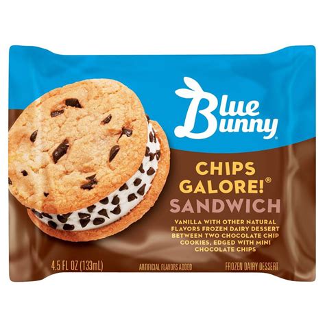 Blue Bunny Ice Cream Chocolate Chip Cookie Bunny Snacks
