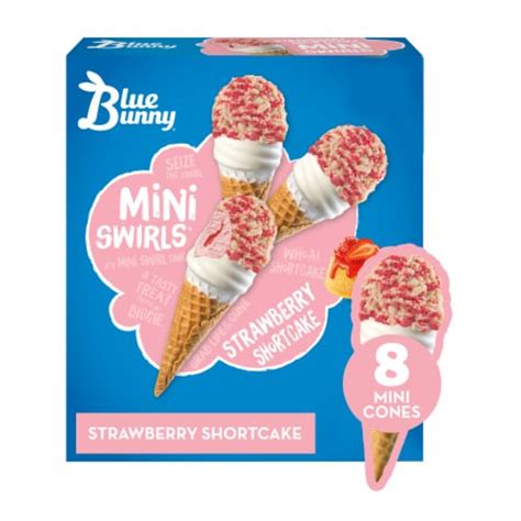 Blue Bunny Ice Cream Load'd Cones Strawberry Shortcake