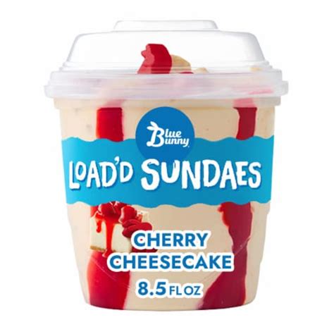 Blue Bunny Ice Cream Load'd Sundaes Cherry Cheesecake logo