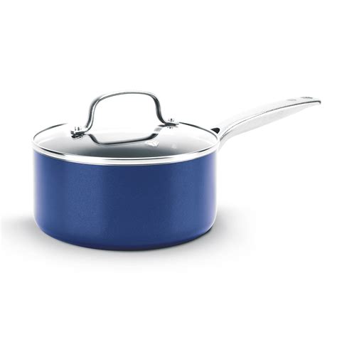 Blue Diamond Pan Covered Sauce Pan