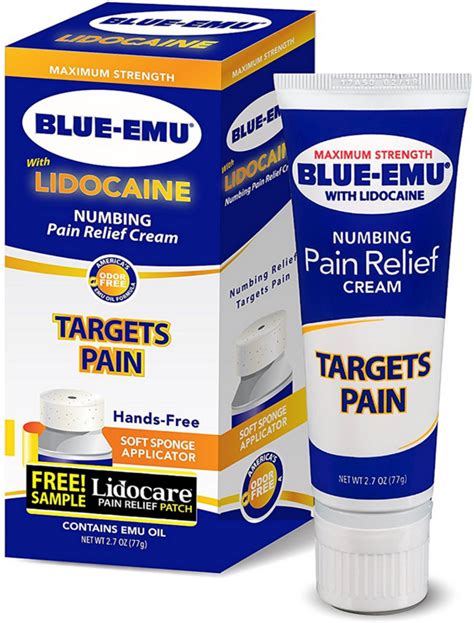 Blue-Emu Maximum-Strength Lidocaine Numbing Pain Relief Cream commercials