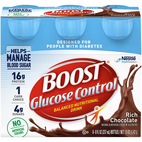 Boost Complete Nutritional Drink Glucose Control Rich Chocolate logo