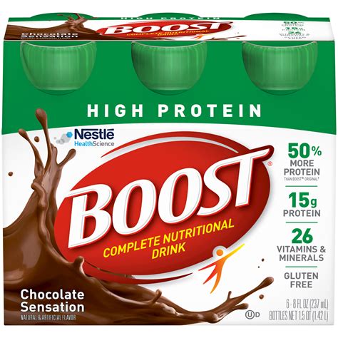 Boost Complete Nutritional Drink High Protein Chocolate Sensation commercials