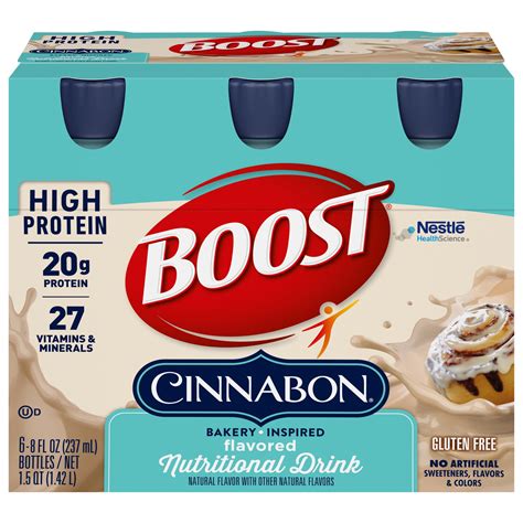 Boost Complete Nutritional Drink High Protein Cinnabon Bakery Inspired