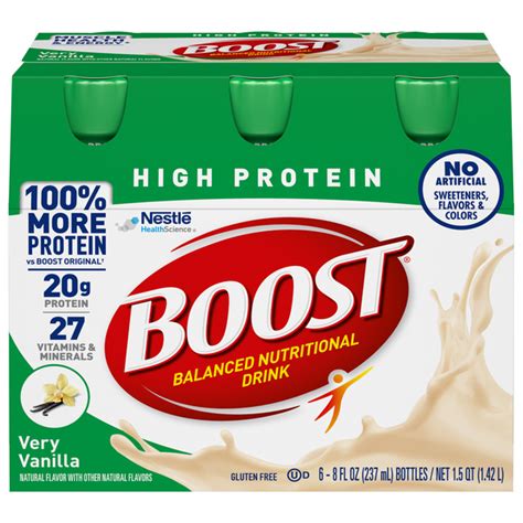 Boost Complete Nutritional Drink High Protein Very Vanilla logo