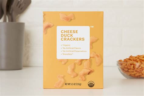 Brandless Cheese Duck Crackers commercials