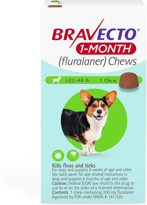 Bravecto Chews - >22-44 lb.