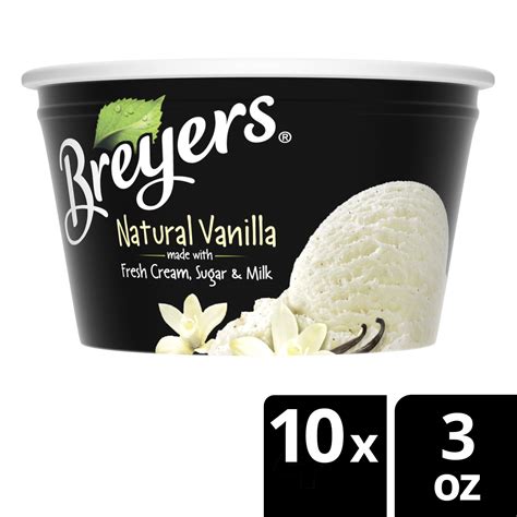 Breyers Natural Vanilla Snack Cups logo