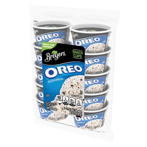 Breyers OREO Cookies and Cream Snack Cups logo