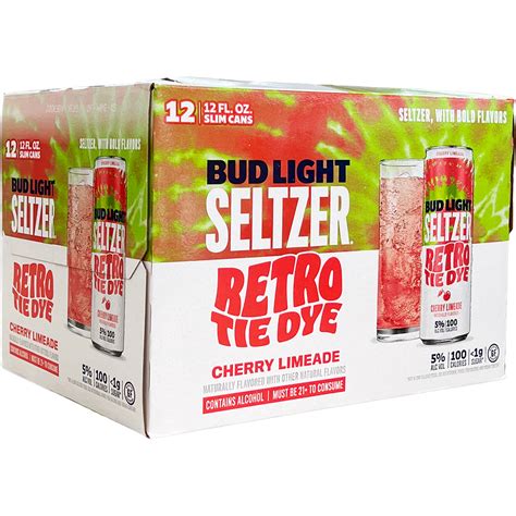 Bud Light Seltzer Retro Tie Dye Cherry Limeade logo