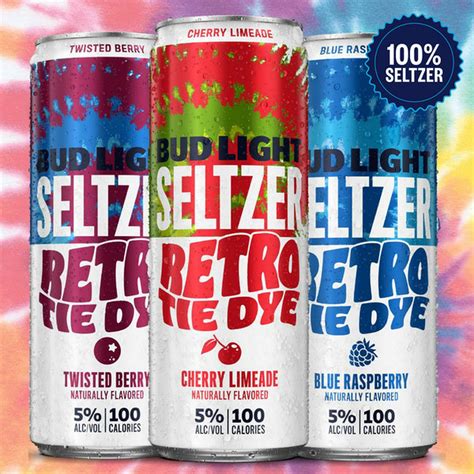 Bud Light Seltzer Retro Tie Dye Pack logo