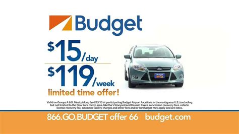 Budget Rent a Car TV commercial - $15 Weekend Day