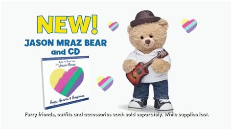 Build-A-Bear Workshop Jason Mraz Bear and CD Album Gift Set commercials