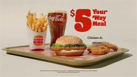 Burger King $5 Your Way Meal commercials