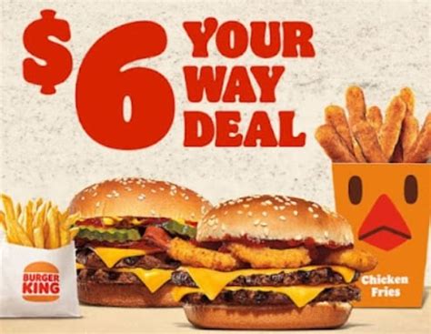 Burger King $6 Your Way Bacon Double Cheeseburger Meal commercials