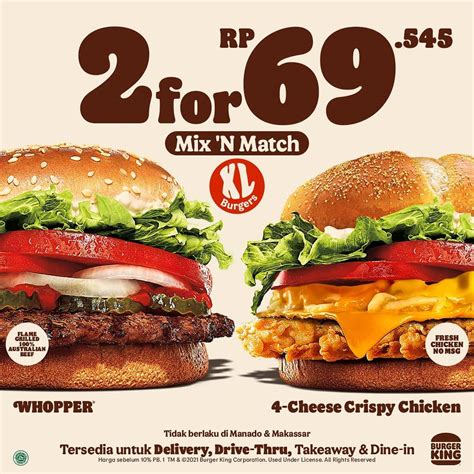 Burger King 2 for $6 Mix or Match