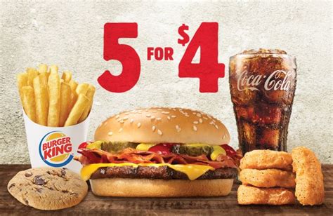 Burger King 5 for $4 Deal