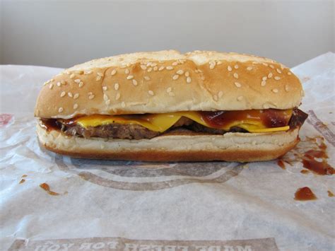 Burger King Extra Long BBQ Cheeseburger