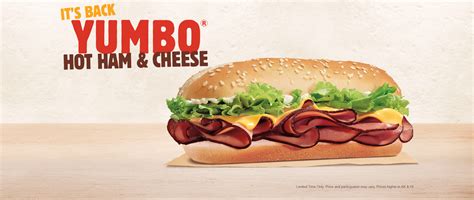 Burger King Yumbo Hot Ham & Cheese logo