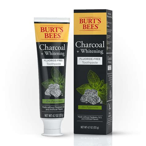 Burt's Bees Charcoal + Whitening Zen Peppermint Fluoride-Free Toothpaste