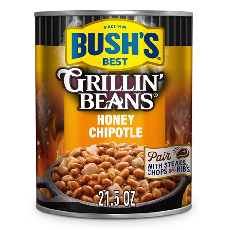 Bush's Best Honey Chipotle Grilln' Beans logo