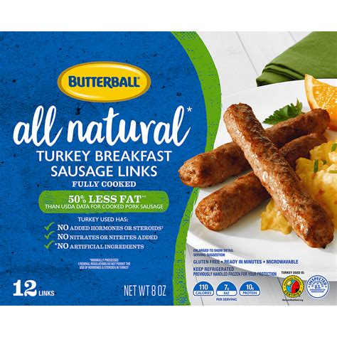 Butterball All Natural Turkey Breakfast Sausage Links