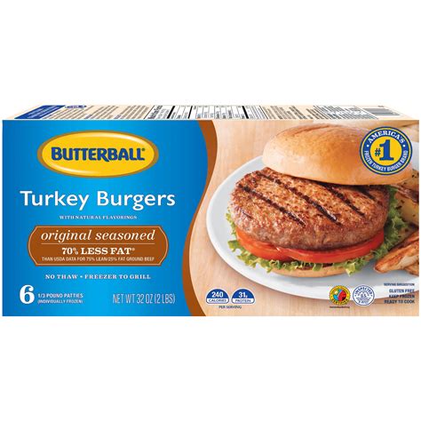 Butterball Original Seasoned Turkey Burgers