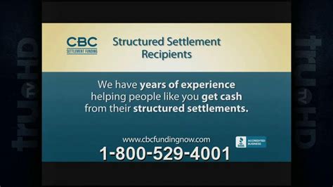 CBC Settlement Funding TV commercial - Structured Settlement