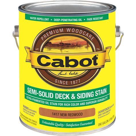 Cabot Wood Stains Deck & Siding Stain Semi-Solid, Oak Brown logo