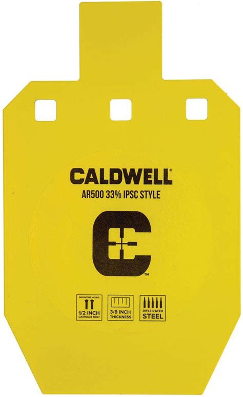 Caldwell AR500 IPSC Steel Target logo