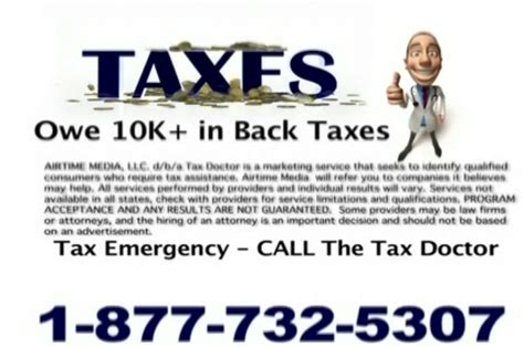 Call the Tax Doctor TV commercial