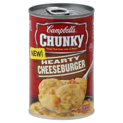 Campbell's Soup Chunky Hearty Cheeseburger logo