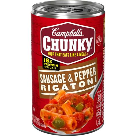 Campbell's Soup Chunky Sausage & Pepper Rigatoni logo