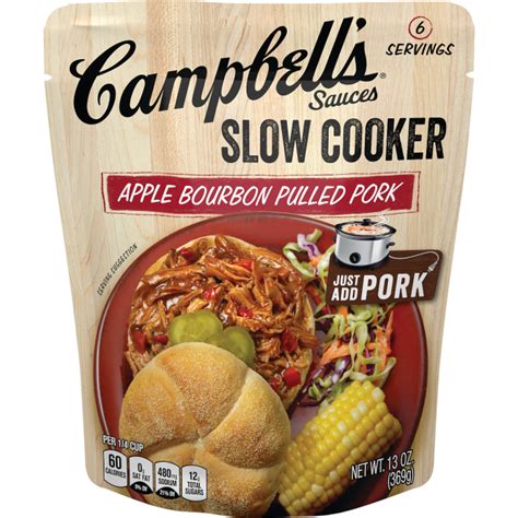 Campbell's Soup Slow Cooker Sauces Apple Bourbon BBQ logo