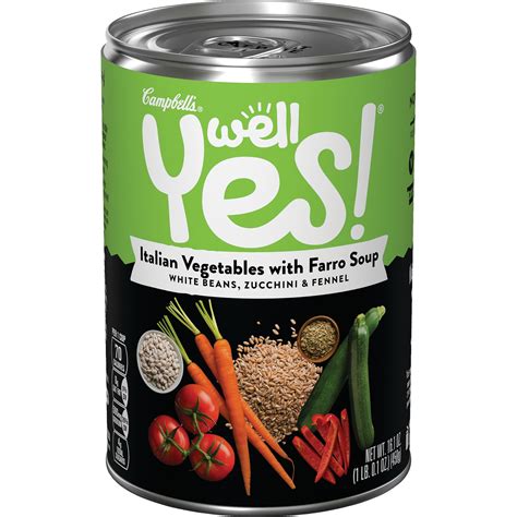 Campbell's Soup Well Yes! Italian Vegetables with Farro Soup