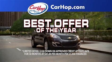 CarHop Auto Sales & Finance TV Spot, 'Get Approved With $100 Down'