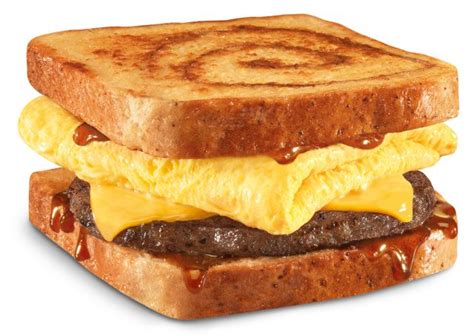 Carl's Jr. Cinnamon Swirl French Toast Breakfast Sandwich commercials