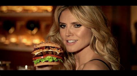 Carls Jr. Jim Beam Bourbon Burger TV commercial - The Graduate Ft. Heidi Klum