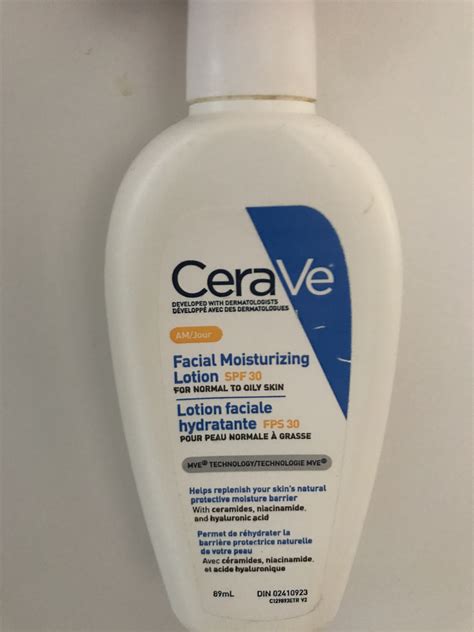 CeraVe AM SPF 30 Facial Moisturizer, Homework