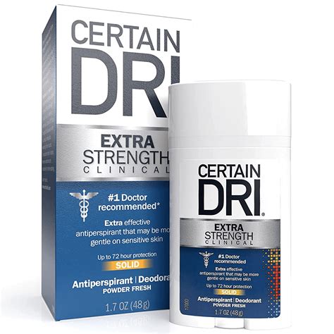 Certain Dri Extra Strength Clinical Solid commercials