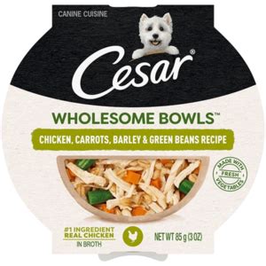 Cesar Wholesome Bowls Chicken, Carrots, Barley & Green Beans Recipe logo