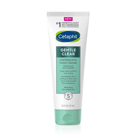 Cetaphil Gentle Clear Clarifying Acne Cream Cleanser commercials